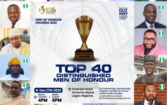 HRM OBA YISA, Capt Ado Sanusi ,Hon.Seedy Njie, AY, Lateef, Dr Reuben Abati ,Hon.RMD and others to be honored at the forth coming Men of Honour Awards 2023.